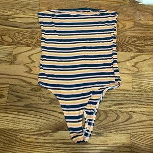PacSun striped strapless body suit!!